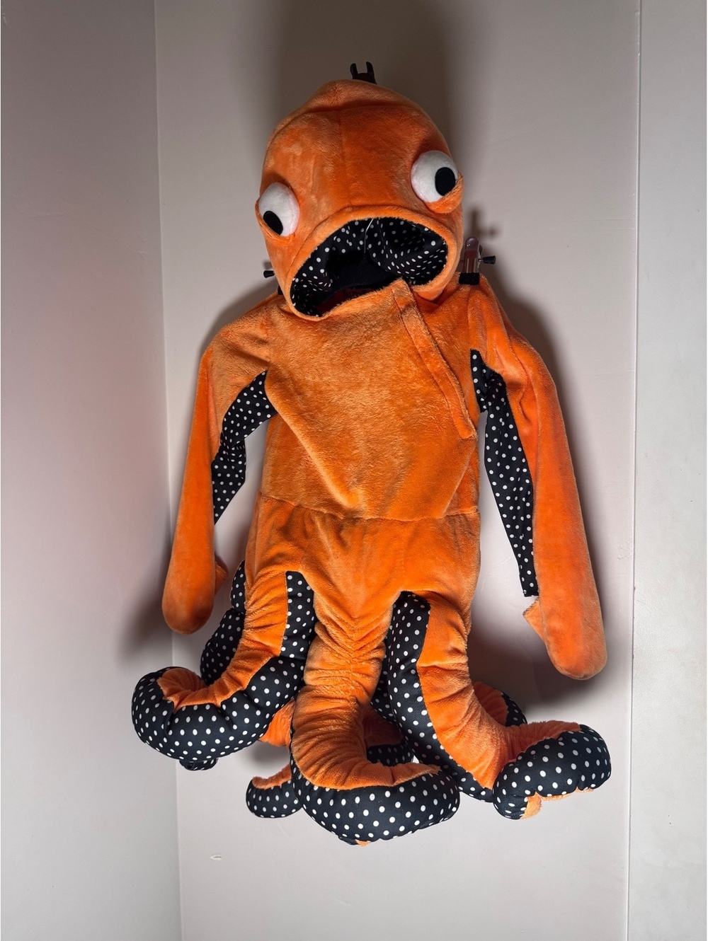 Halloween.com Toddler Octopus Costume 4T Orange and Black Very Good Condition